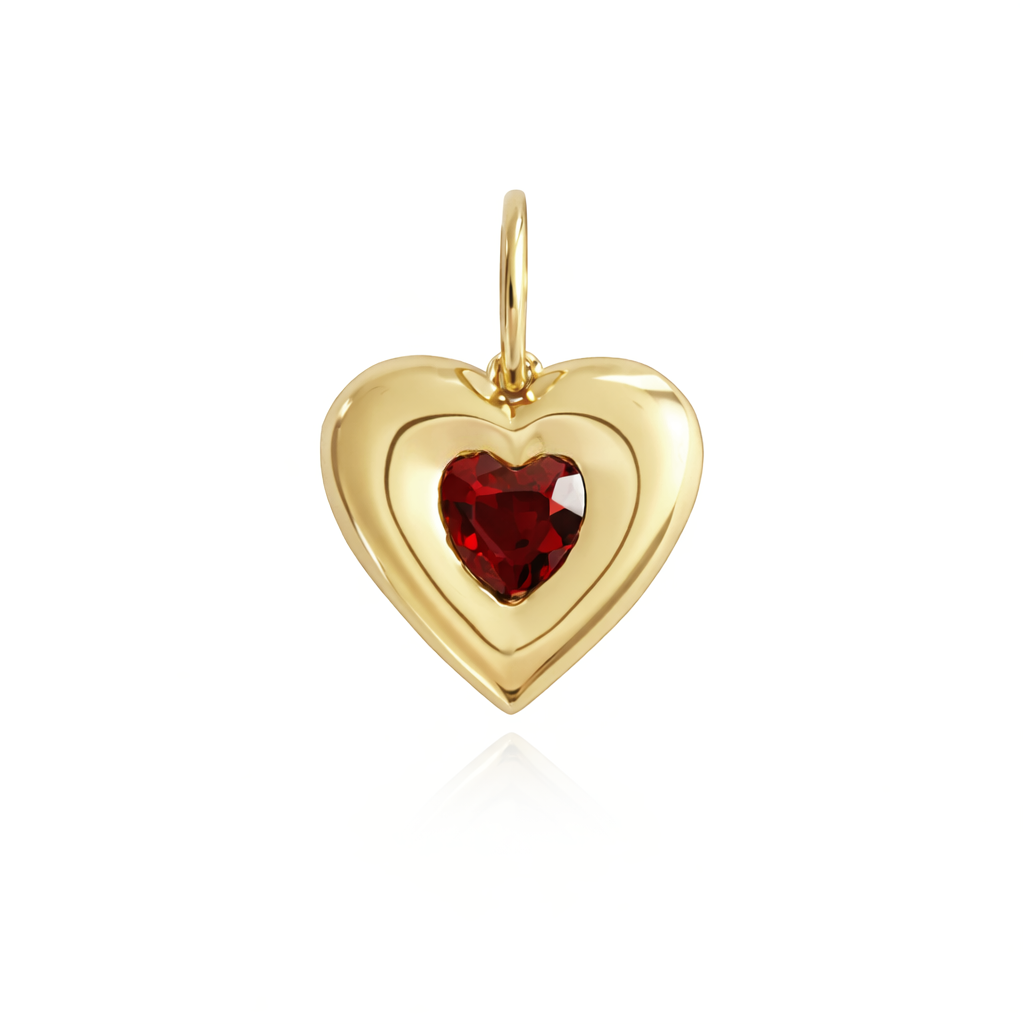 Dome Cloud Gemstone Charm