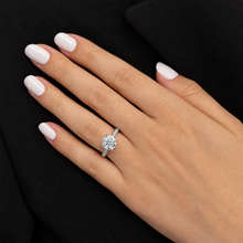 Load image into Gallery viewer, Dome Pave Diamond Engagement Ring