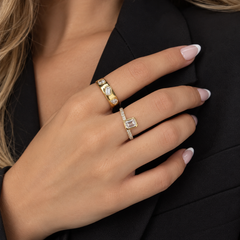 Dome Pave Solitaire Lab Diamond Ring