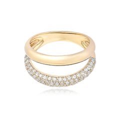 Pave Double Dome Ring