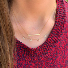 Load image into Gallery viewer, Double Bar Pave Necklace
