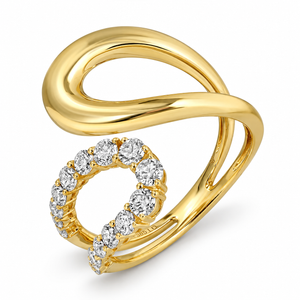 Double Loop Diamond Ring
