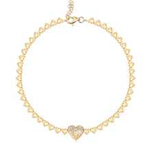Load image into Gallery viewer, Dripping Scattered Heart and golden hearts Bracelet
