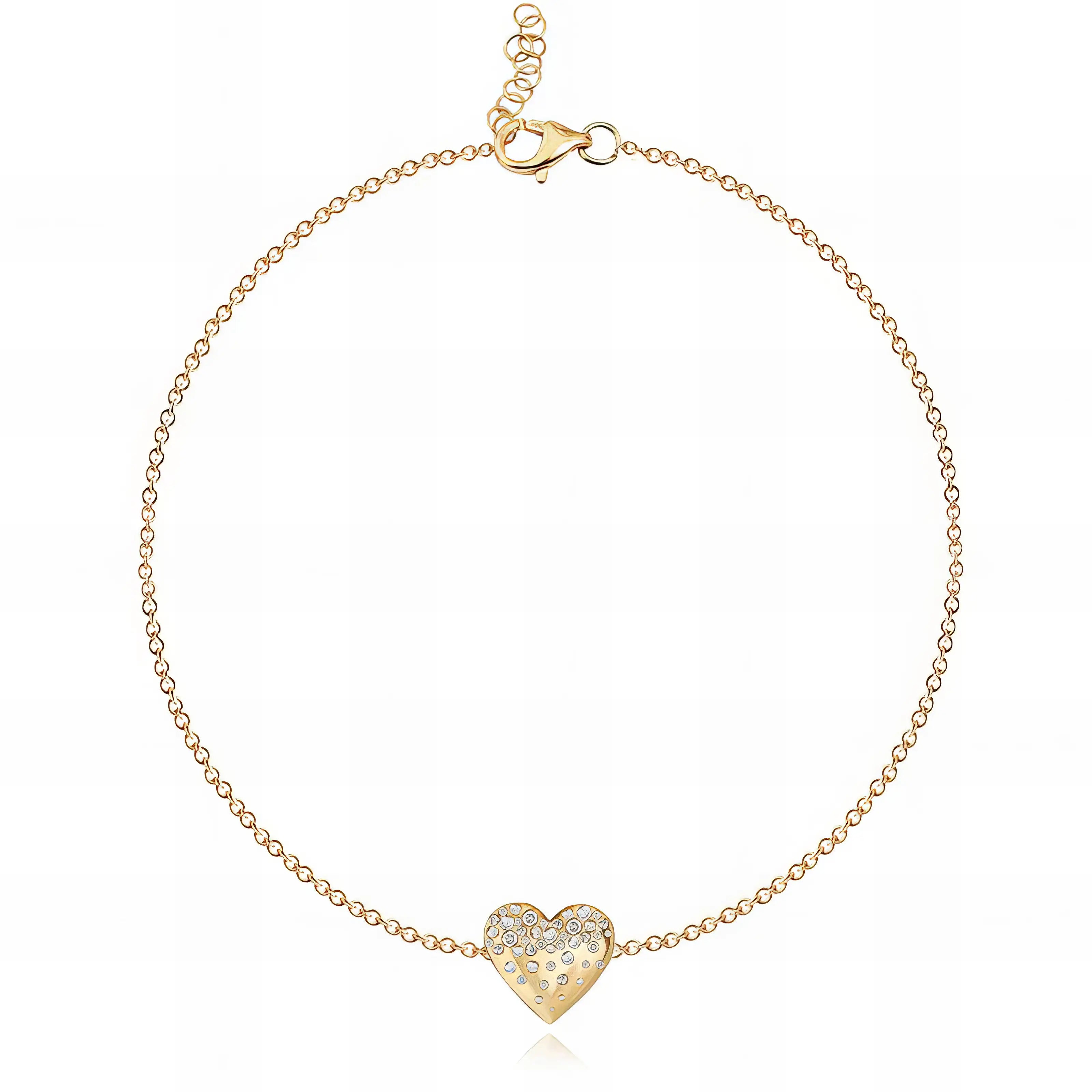 Dripping Scattered Heart Bracelet