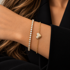 Dripping Scattered Heart Bracelet