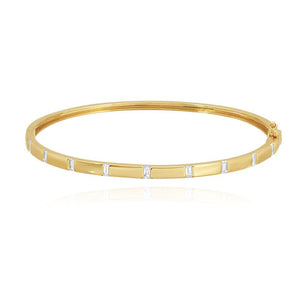 Inlay Baguettes Bangle