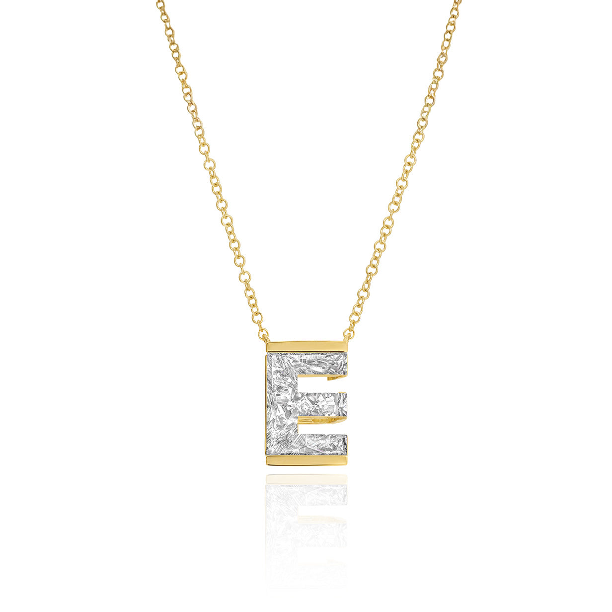 Initial Lab Diamond Necklace