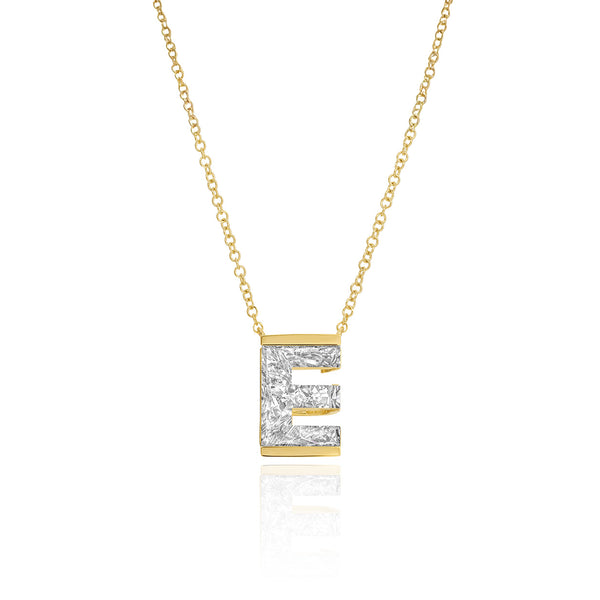 Initial Lab Diamond Necklace