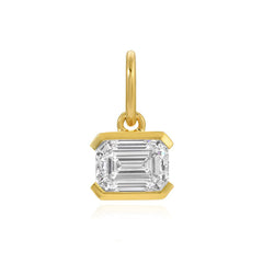 Half Bezel Lab Diamond Charm