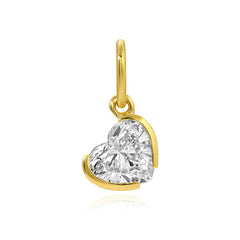 Half Bezel Lab Diamond Charm