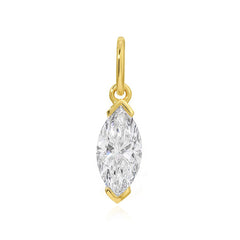 Half Bezel Lab Diamond Charm