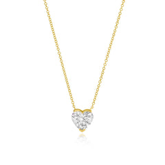 Half Bezel Lab Diamond Necklace