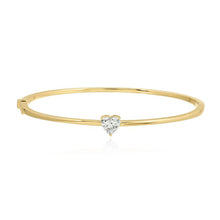 Load image into Gallery viewer, Solitaire Lab Diamond Gold Bangle

