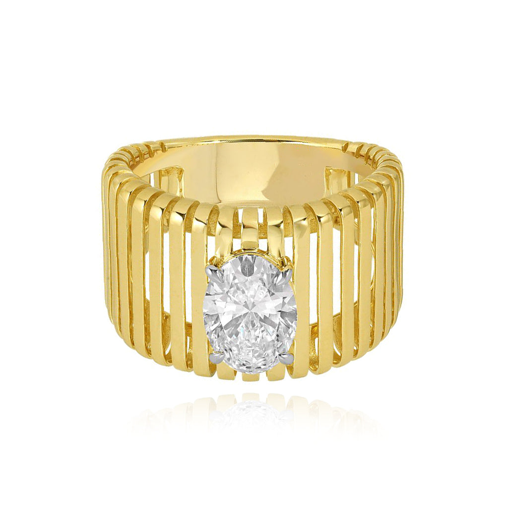 Diamond Cage Ring – Alev Jewelry