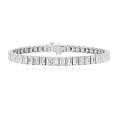 Emerald Cut Diamond Tennis Bracelet