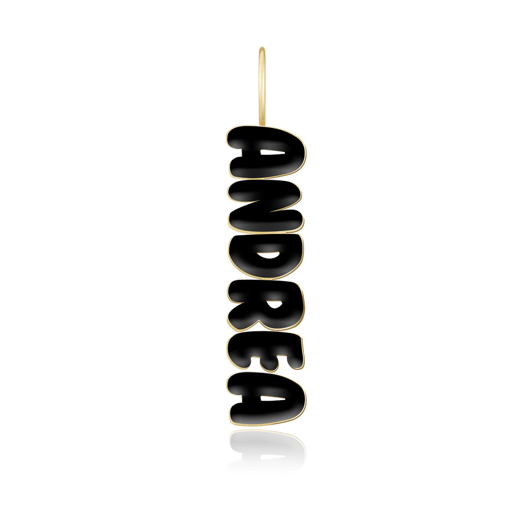 Enamel Name Charm