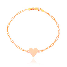 Load image into Gallery viewer, Engravable Gold Heart Bracelet
