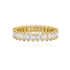 Emerald Cut Diamond Eternity Ring