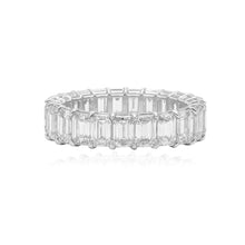 Load image into Gallery viewer, Emerald Cut Diamond Lab Eternity Ring
