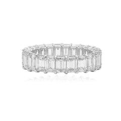 Emerald Cut Diamond Eternity Ring