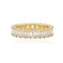 Load image into Gallery viewer, Emerald Cut Diamond Lab Eternity Ring
