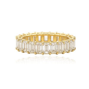 Emerald Cut Diamond Lab Eternity Ring