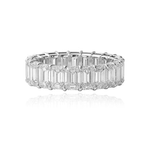 Emerald Cut Diamond Lab Eternity Ring