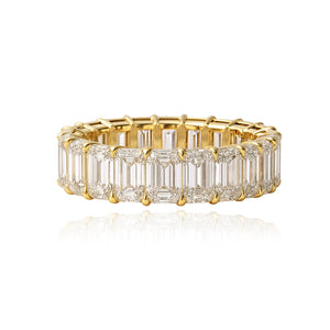 Emerald Cut Diamond Lab Eternity Ring