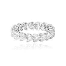 Load image into Gallery viewer, Heart Diamond Lab Eternity Ring
