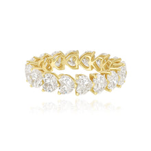 Load image into Gallery viewer, Heart Diamond Lab Eternity Ring

