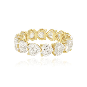 Heart Diamond Lab Eternity Ring