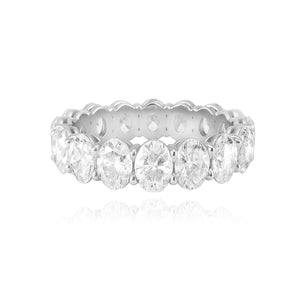 Oval Diamond Lab Eternity Ring