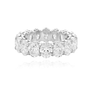 Oval Diamond Lab Eternity Ring