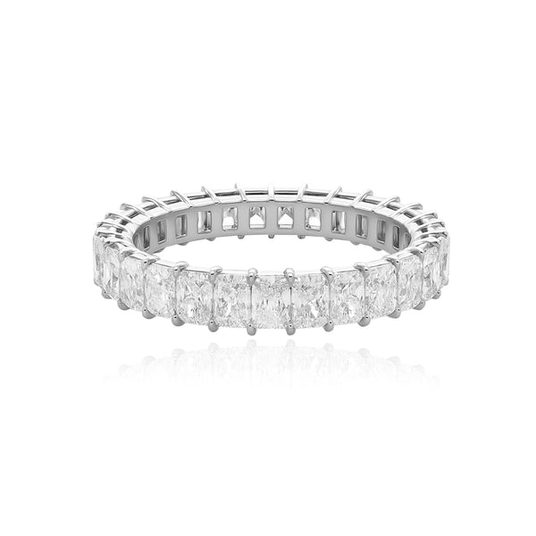 Radiant Diamond Lab Eternity Ring