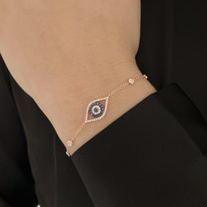 Evil Eye Bezel Bracelet