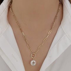 Evil Eye on Pearl Charm