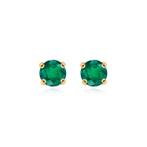 Classic Emerald Studs