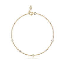 Load image into Gallery viewer, Multi Shape Diamonds Solitaire Bracelet
