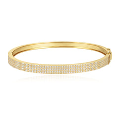 Five Line Pave Bangle