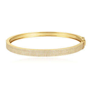 Five Line Pave Bangle
