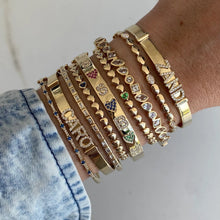 Load image into Gallery viewer, Five Oval Diamond Golden Bracelet
