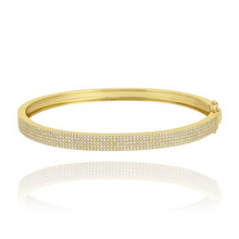 Load image into Gallery viewer, Five Line Pave Bangle
