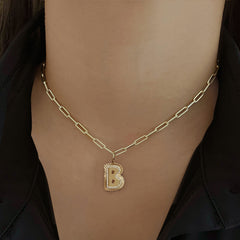 Fluted Pave Outline Bubble Initial Charm