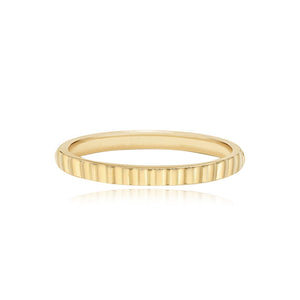 Fluted Wedding Ring