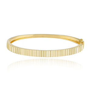 Fluted Gold Bangle