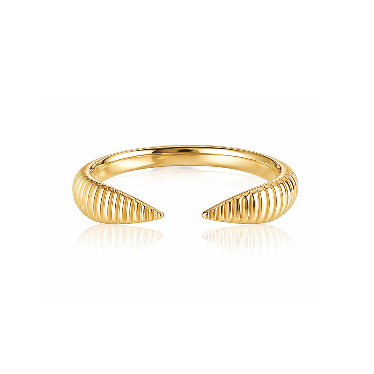 Fluted Claw Ring
