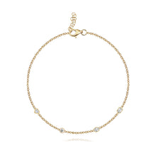 Load image into Gallery viewer, Multi Shape Diamonds Solitaire Bracelet
