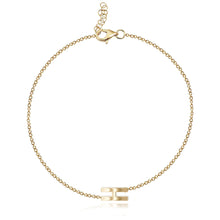 Load image into Gallery viewer, Gold Initial Chain Bracelet
