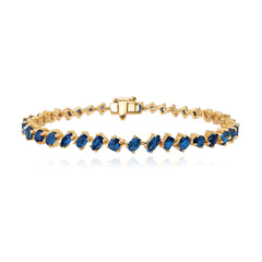 Gemstone Multi Shape Tennis Bracelet