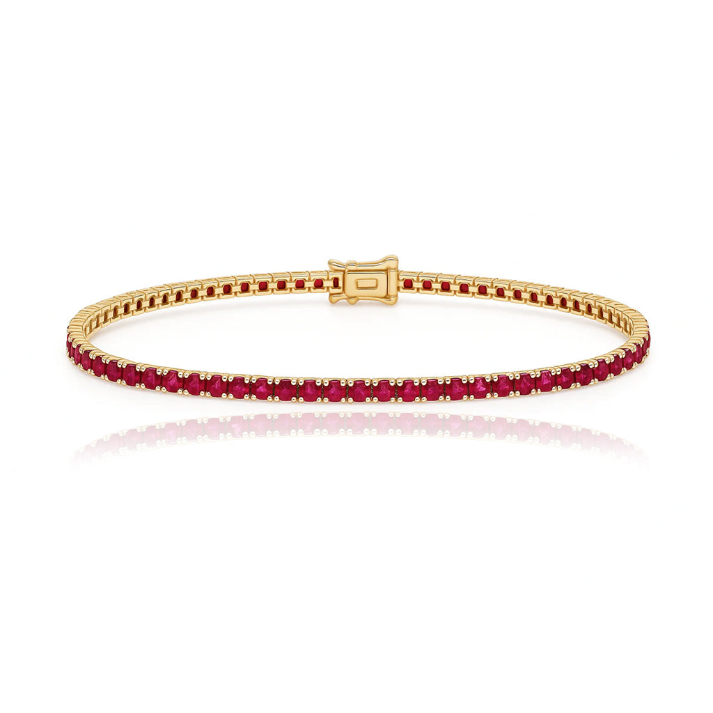 Gemstone Tennis Bracelets 3cts